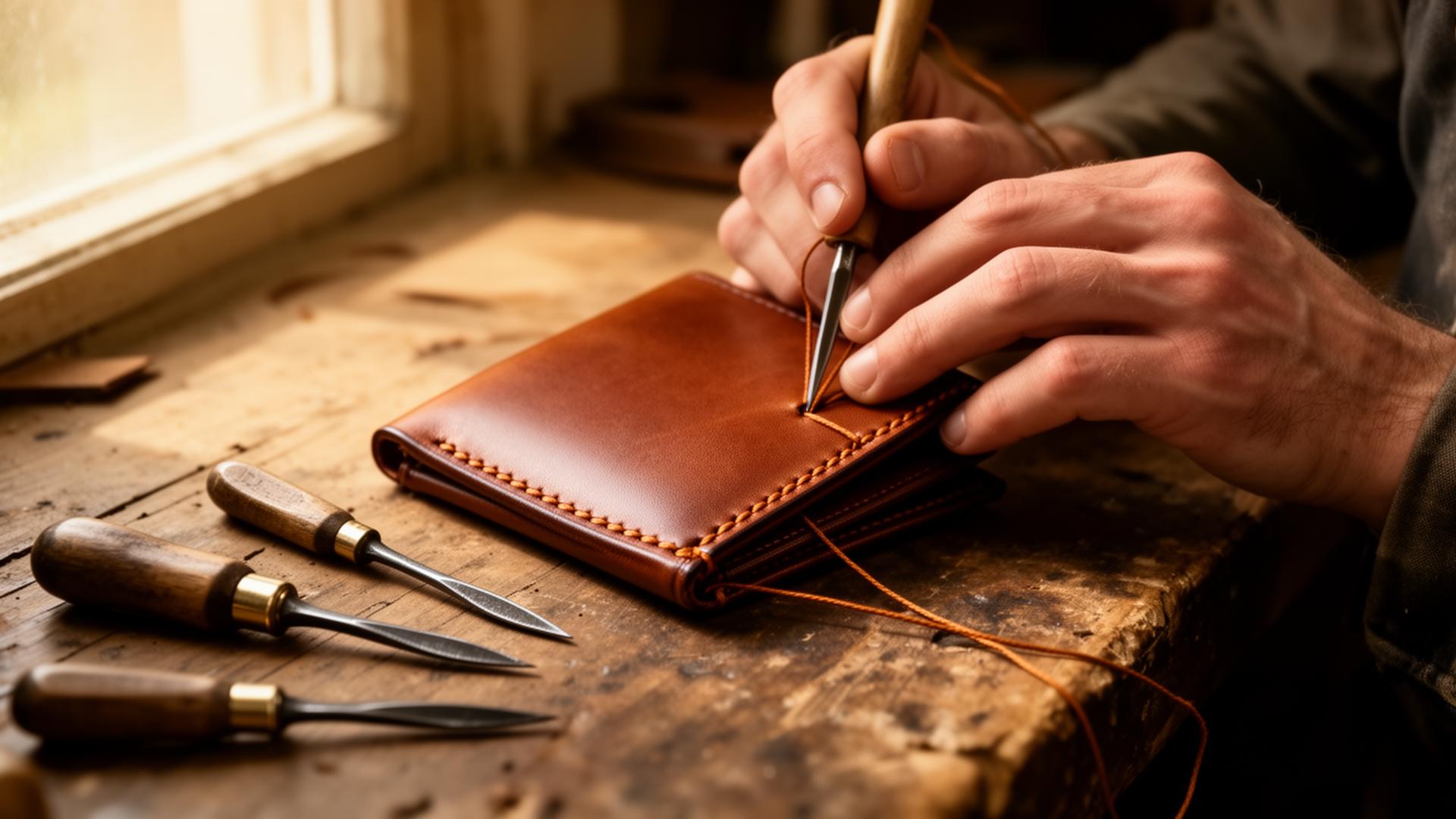 Why we still saddle-stitch every seam by hand